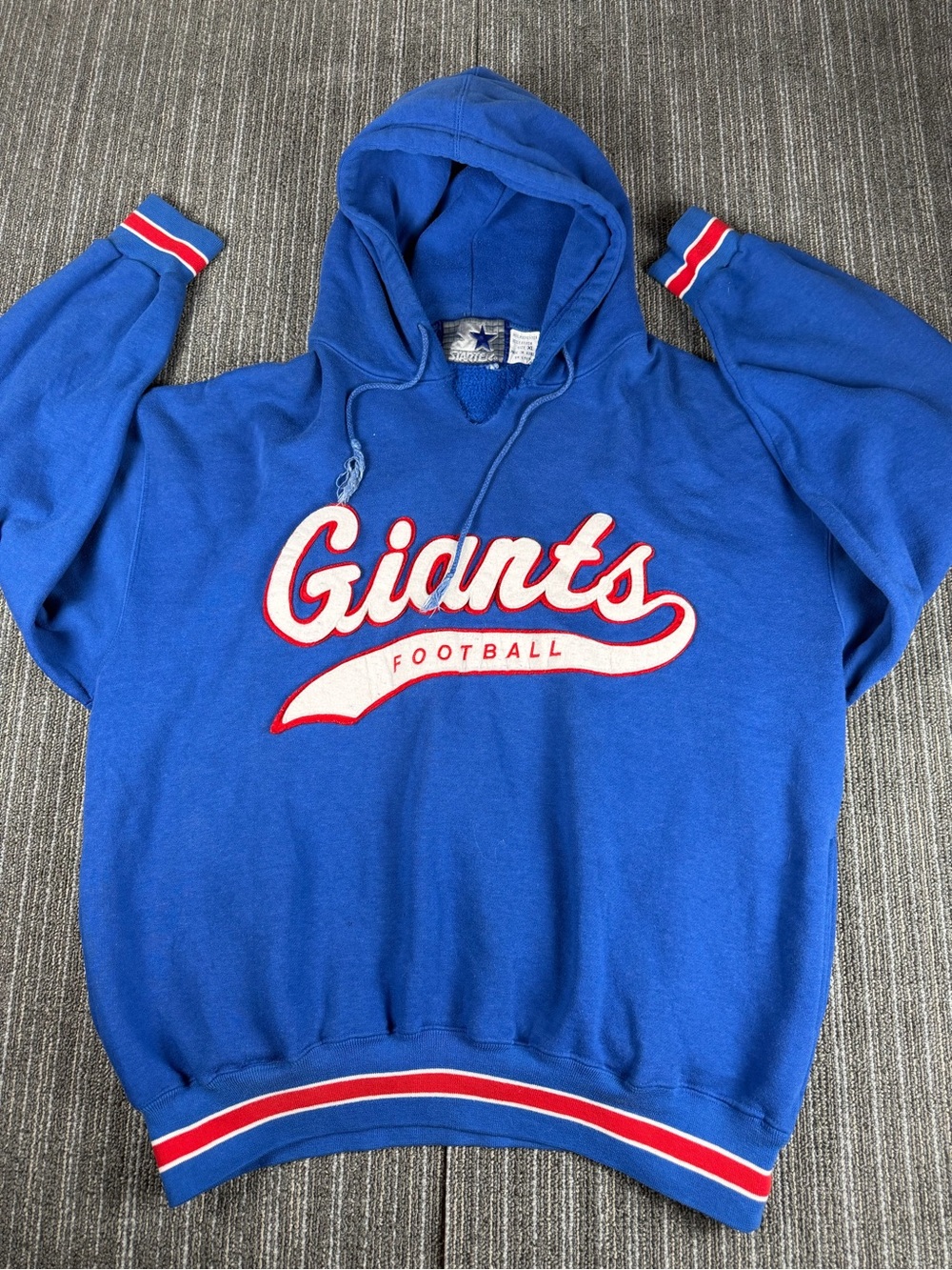 Vintage 90s Ny Giants Starter Hoodie Mens Large
